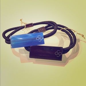Colette Malouf Acrylic Pony / Bracelet, Black