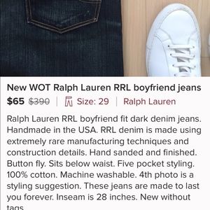 Ralph Lauren RRL Boyfriend Jeans