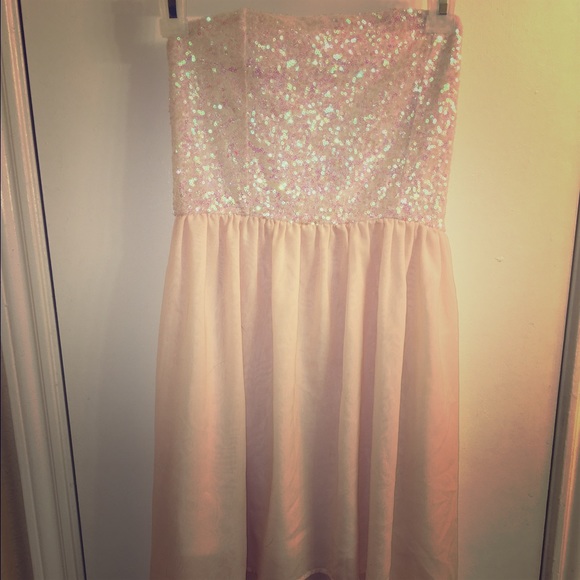 High Low Sequin Dress