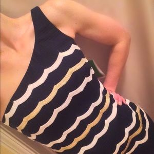 Lilly Pulitzer Tylar Dress in "Scallopy Stripey"