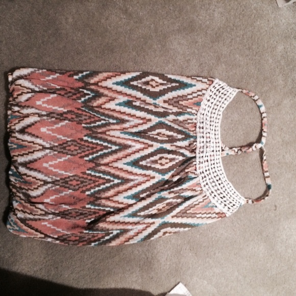 Tribal print tank top