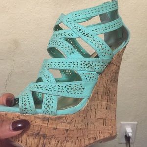 Teal wedges
