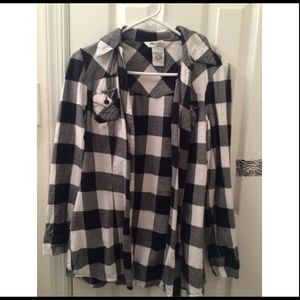 Black and White Plaid Flannel