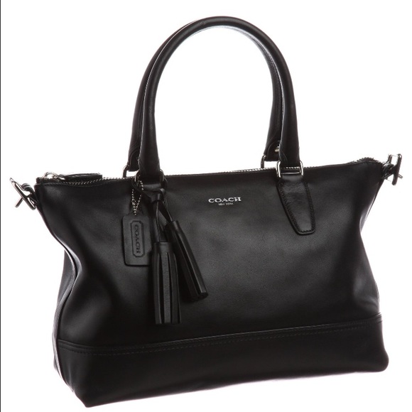 Coach Authentic Legacy Molly Black Leather Satchel