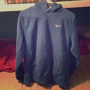 Large Blue Nike hoodie.