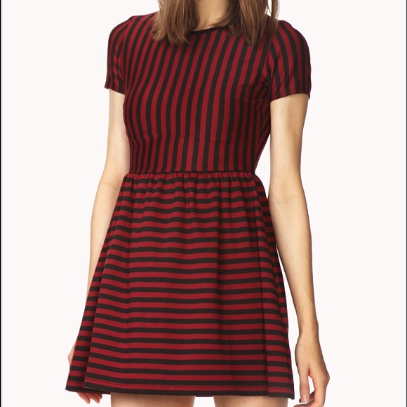 NEW F21 Red and Black dress
