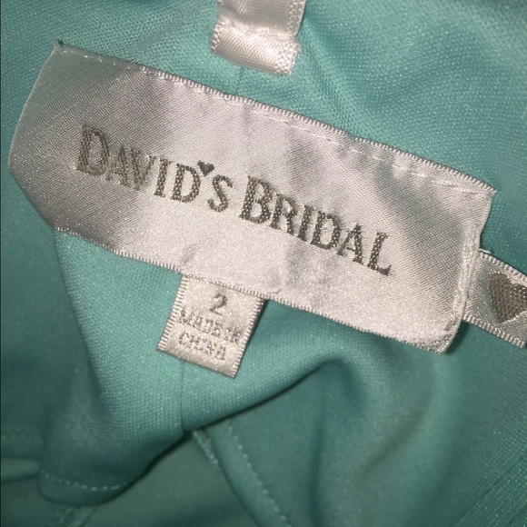 David's Bridal strapless bridesmaid dress. Worn 1x - Picture 3 of 3