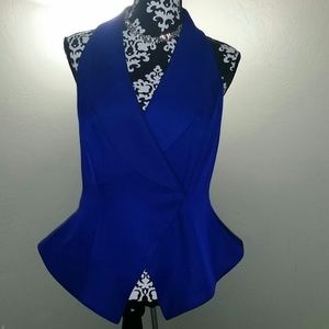 Vintage En Francais fitted halter top