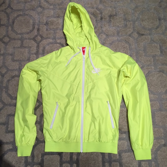 neon yellow windbreaker nike