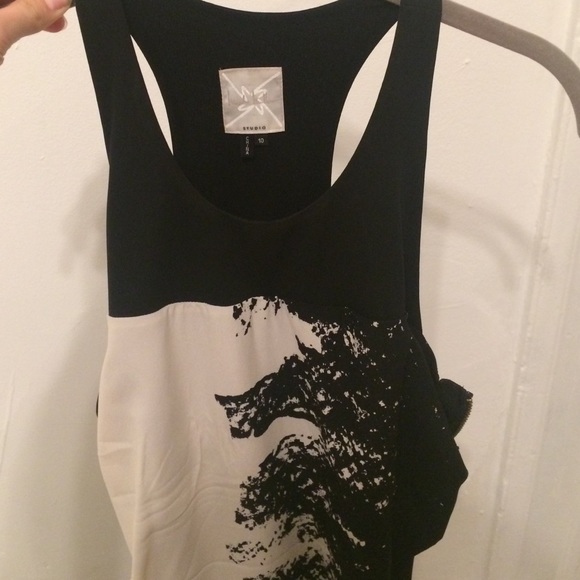 Nicole miller b&w dress