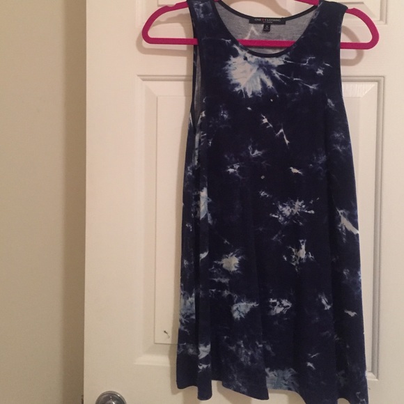 Blue tye dye sundress