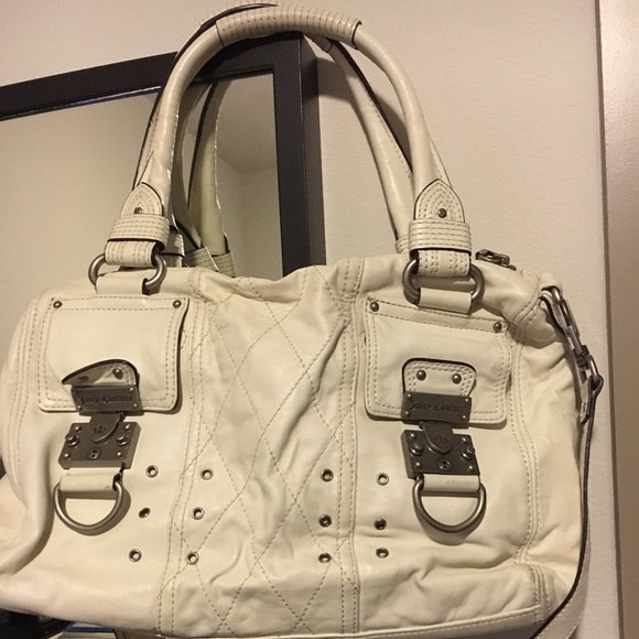 Gorgeous white leather juicy couture bag