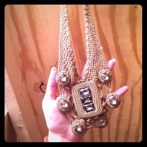 Jeweled Woven Necklace