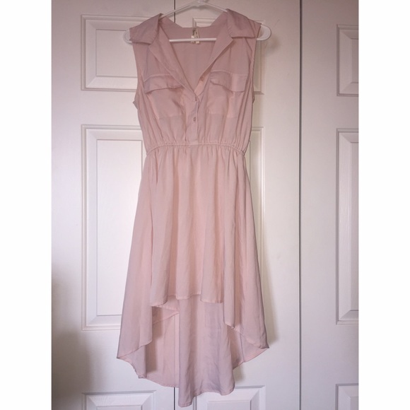 High low light pink dress!
