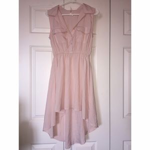 High low light pink dress!