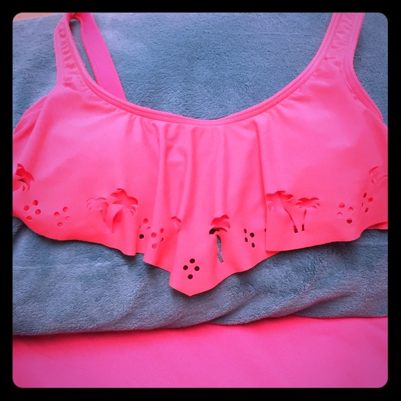 Palm tree/ polka doted bikini