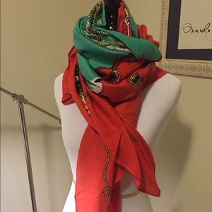 Brand new J.Crew map scarf