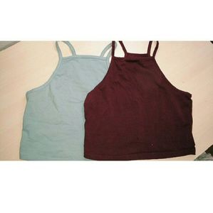 2 Pacsun halter tops