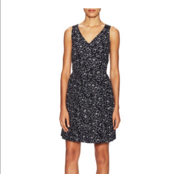 Marc By Marc Jacobs Black Pleated Leopard Dress xs