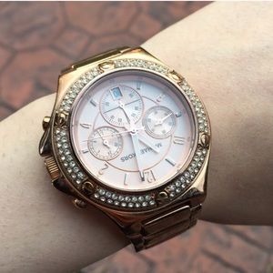 Rose gold michael Kors watch