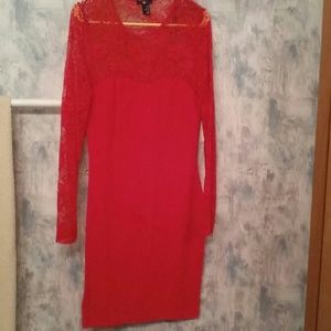 NWOT H&M lace sleeve body con dress