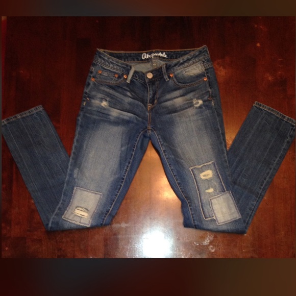 Distressed jeans
