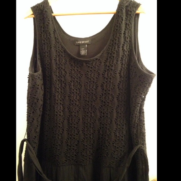 Lane Bryant Black Cotton Sun Dress - Picture 2 of 4