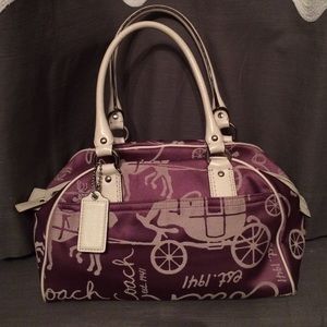 Light Purple Authentic Coach Handbag
