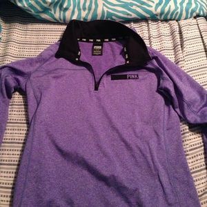 Large sized purple half zip