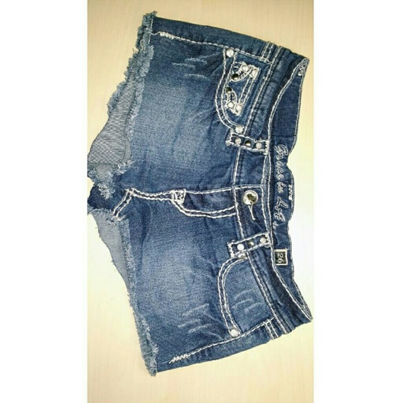 Grace western diamond shorts
