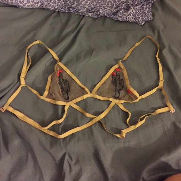 One of a kind fll cactus bra in nude