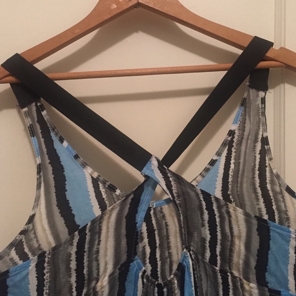 Striped Tank With Keyhole Back - Picture 2 of 3