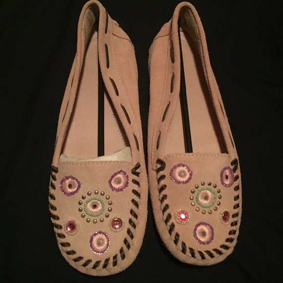 Light Pink Winter Moccasins