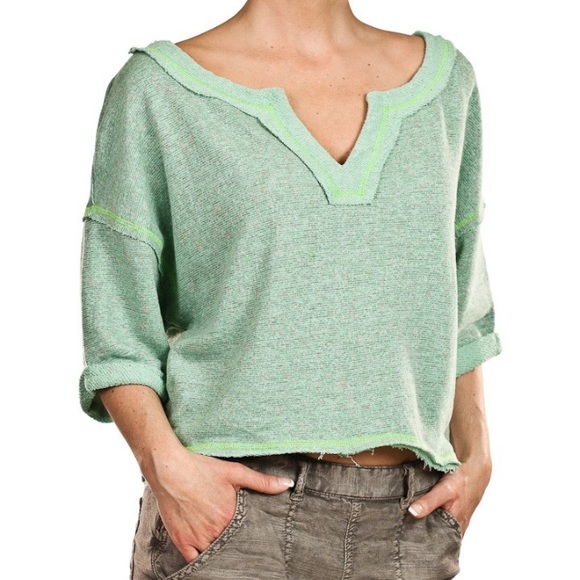 Free People oversized sweatshirt.