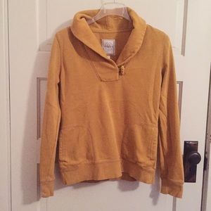 Merona mustard yellow sweatshirt