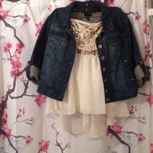 Sequence gold tube top