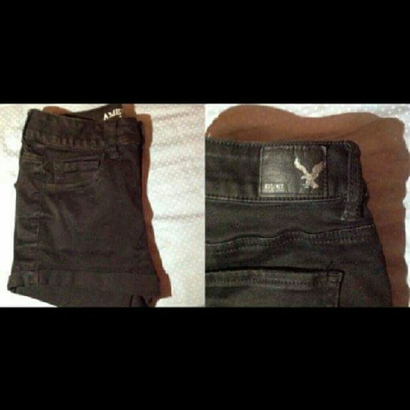 American eagle black jeam short