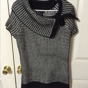 Black and white sweater