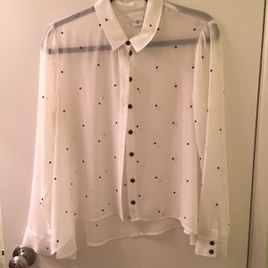 ⚡️FINAL CHANCE⚡️Urban outfitters sheer beaded top