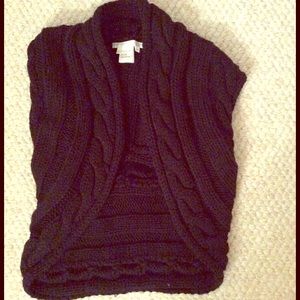 Black knit sweater