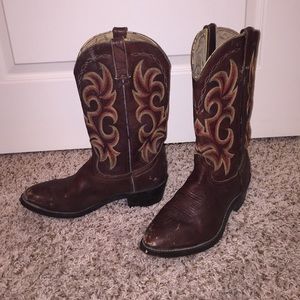 Brown Leather Durango Cowgirl Boots 8.5