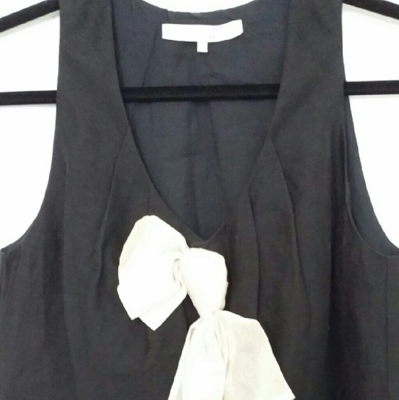 SOLD 3.1 Phillip Lim black linen dress with bow 2 - Picture 4 of 4
