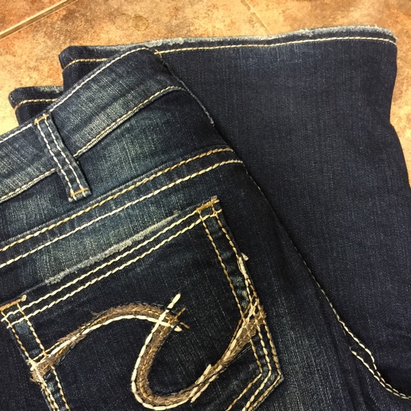 Women's Silver Aiko Distressed Bootcut Jeans