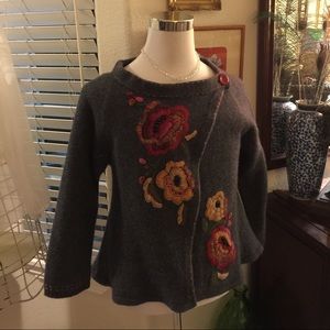 Northstyle Wool Wrap Front Sweater