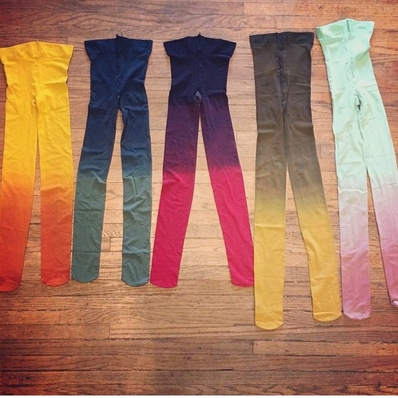 Black & Red Hand Dyed EveSkywalker Tightsđź’‹ - Picture 3 of 4