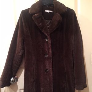 Brown Faux Fur Coat
