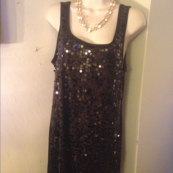 Sequined tank dress