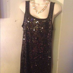 Sequined tank dress