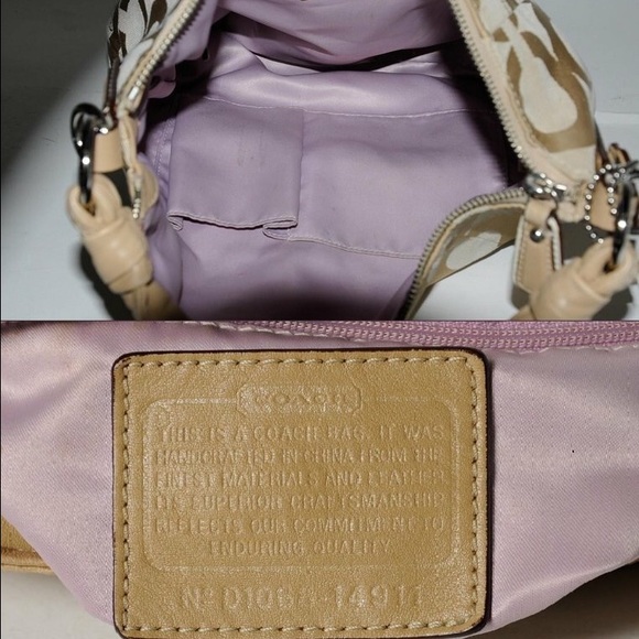 COACH "Kristen", Jacquard op art LARGE Hobo Bag - Picture 4 of 4