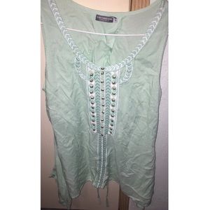 Mint green blouse